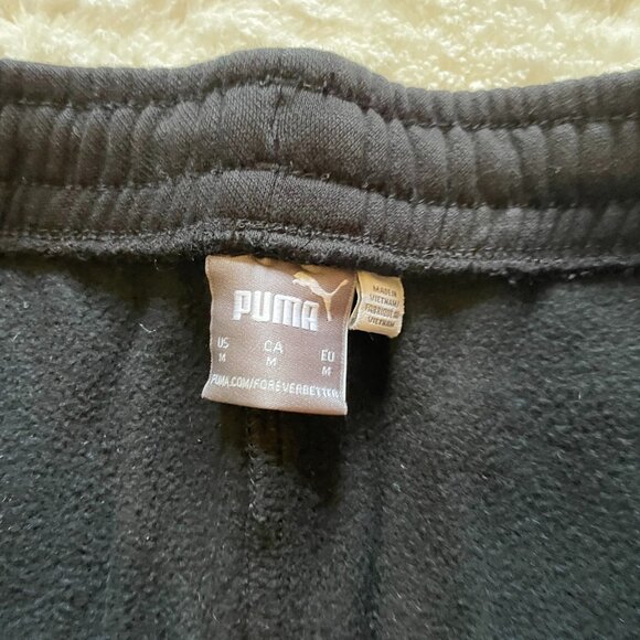 Men’s Puma jogger sweatpants, black, size Medium - Picture 4 of 4